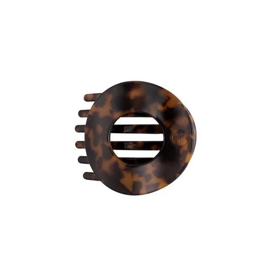 Tortoise | Medium | Flat Circle Hair Clip