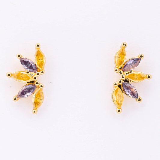Purple Starburst Earring