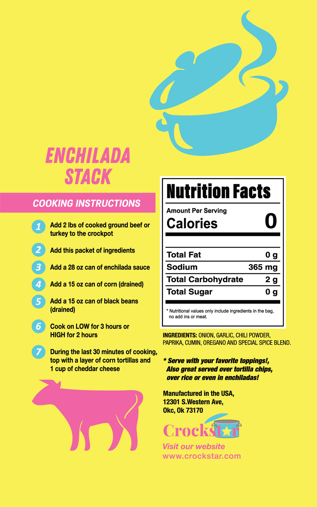 Enchilada Stack: Crock Pot Meal