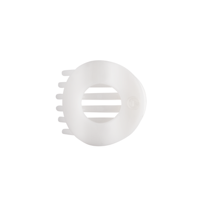 Coconut White | Medium | Flat Circle Hair Clip