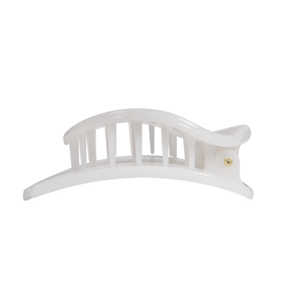Coconut White | Large | Flat Circle Hair Clip