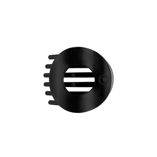 Jet Black | Medium | Flat Circle Hair Clip