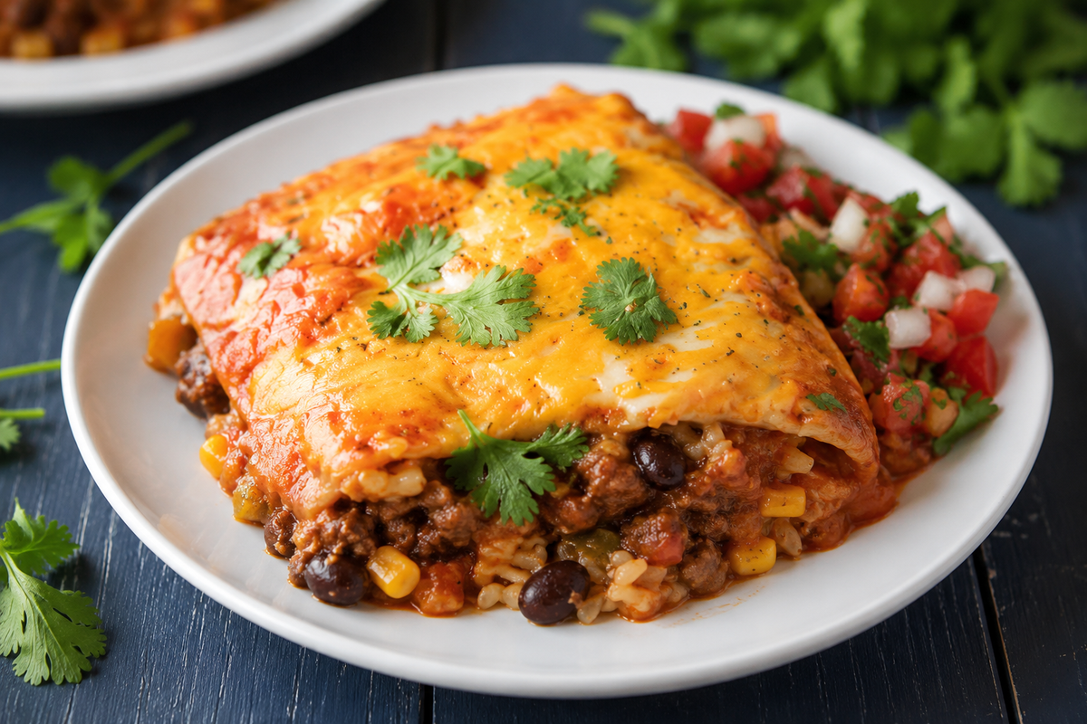 Enchilada Stack: Crock Pot Meal