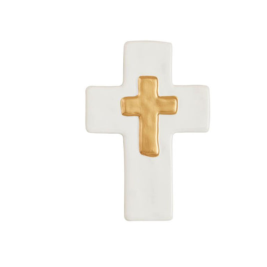 Ceramic + Gold Cross