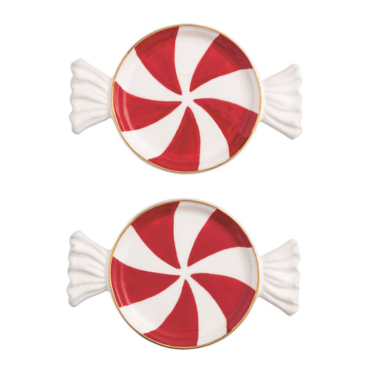 Red Candy Tidbit Plate