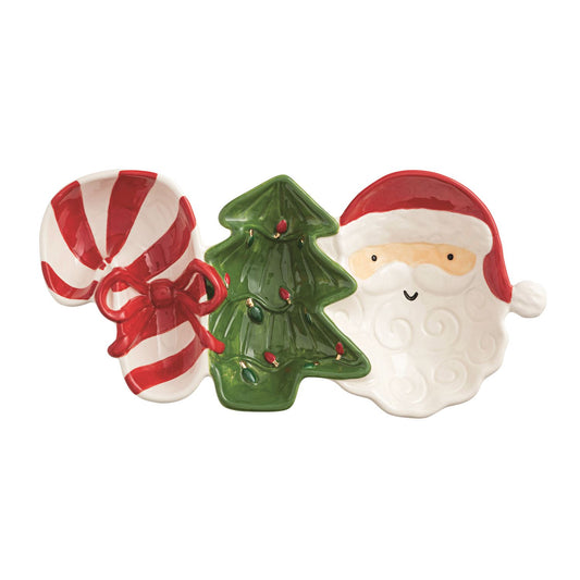 Whimsy Triple Tidbit Dish
