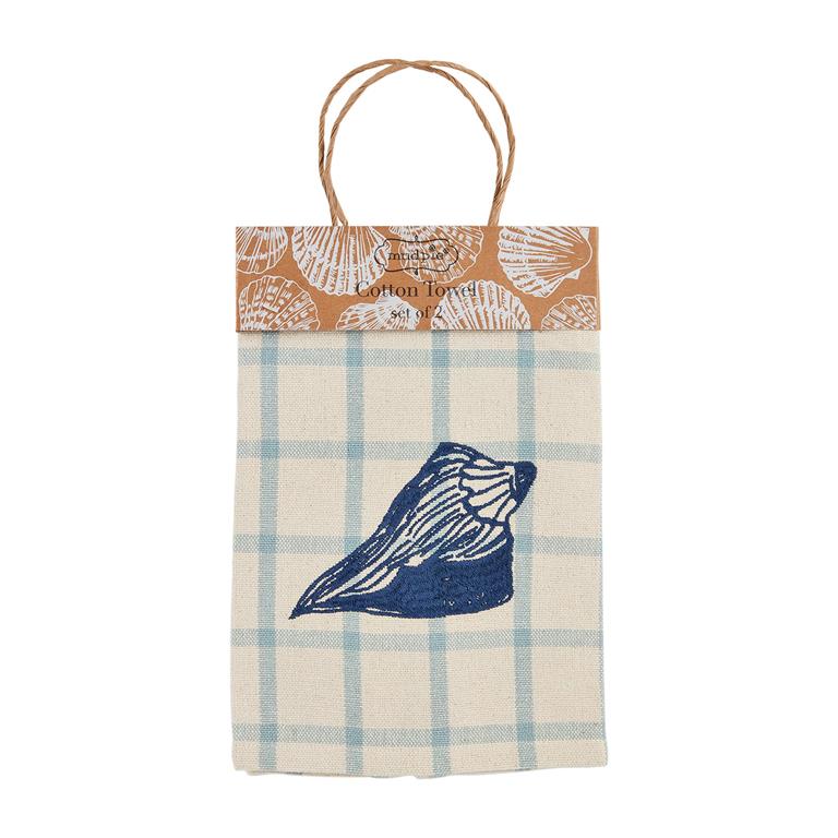Conch Embroidered Towel