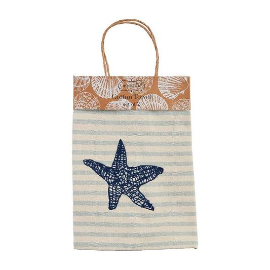 Starfish Embroidered Towel