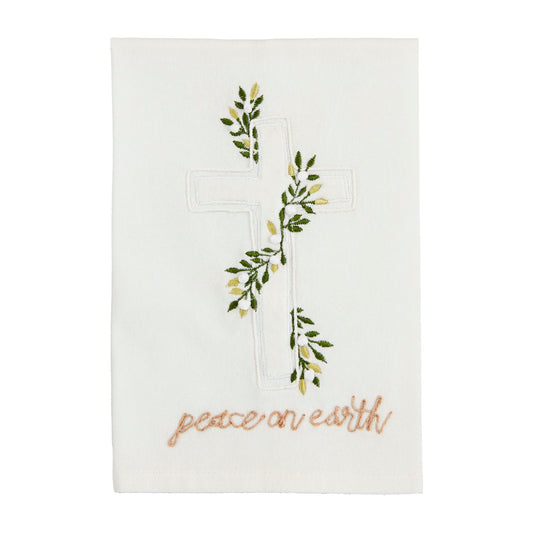 Peace on Earth Applique Towel