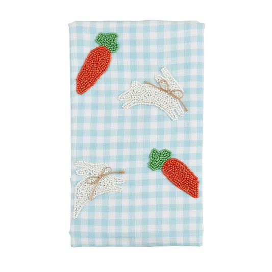 Carrot Beaded Towel