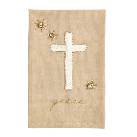 Peace Embroidered Towel