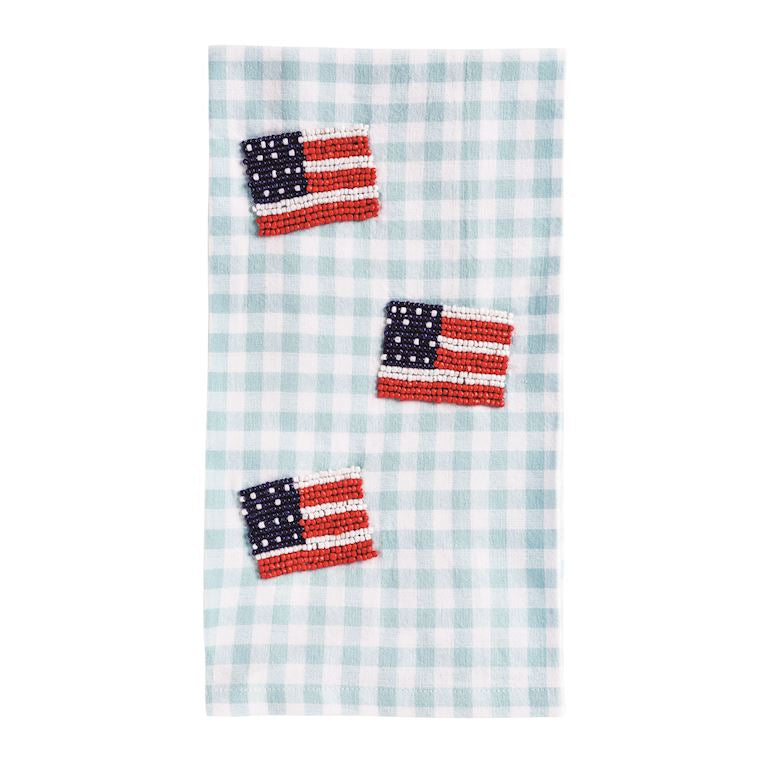 Flag Beaded Towel
