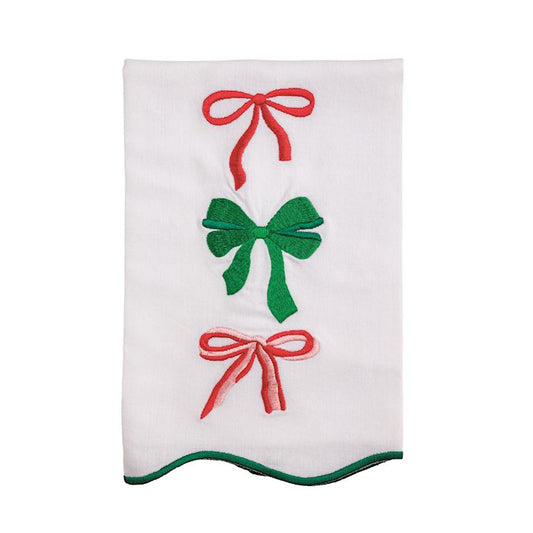 Bow Trio Embroidered Towel