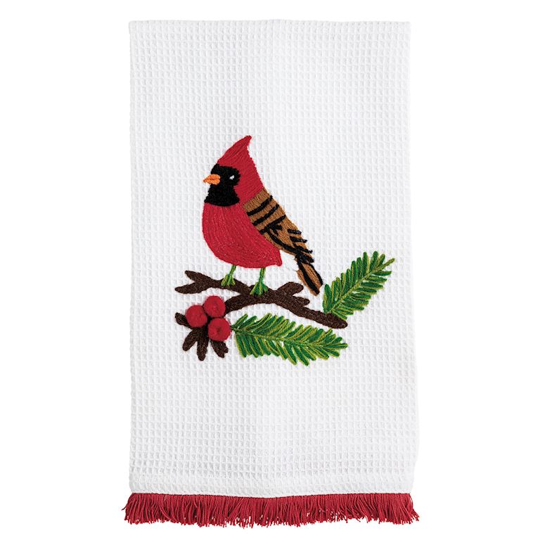 Cardinal Waffle Towel