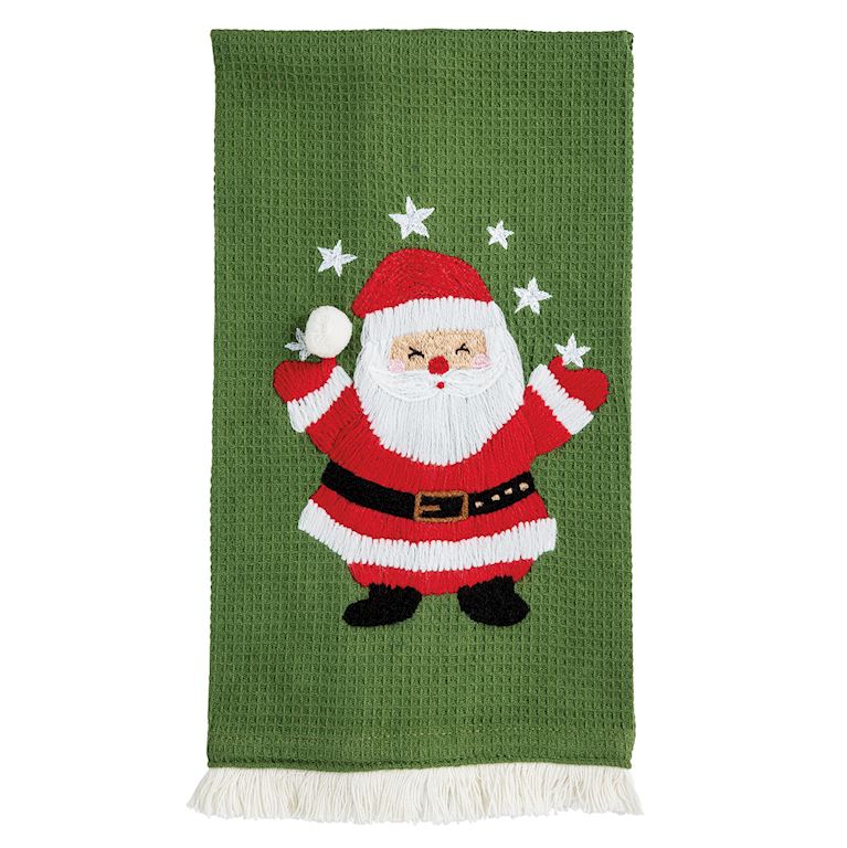 Santa Waffle Towel