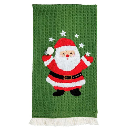 Santa Waffle Towel