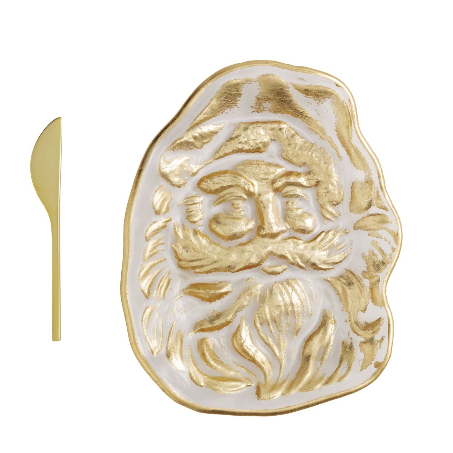 Santa Christmas Cheese Plate Set