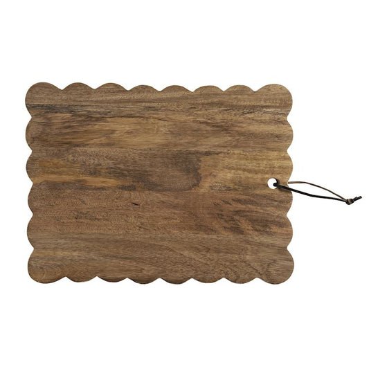 Scalloped Wood Serving Board