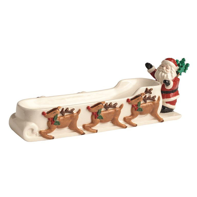 Santa's Sleigh Cracker Tray