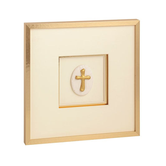 Framed Medallion Cross Wall Art