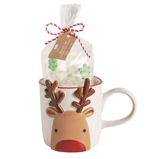 Reindeer Mug + Marshmallow Set