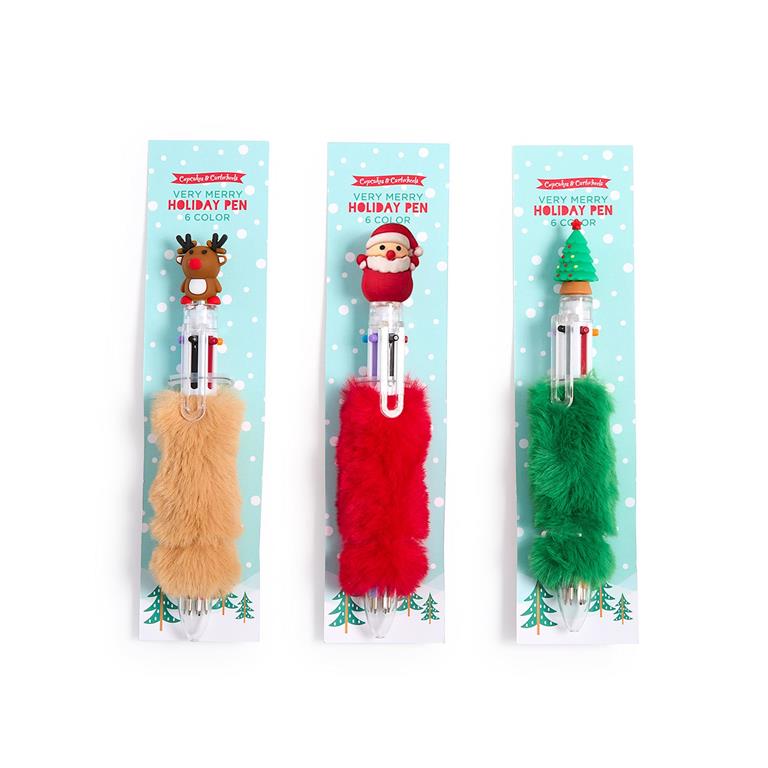 Multi Color Faux Fur Pen