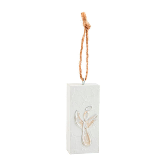 Angel White Ornament