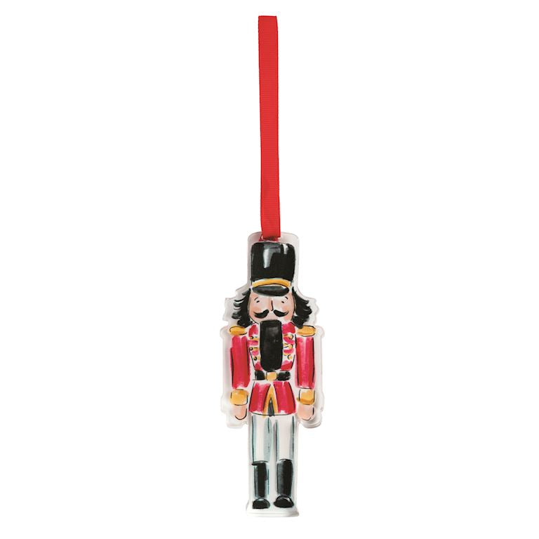 Red Acrylic Nutcracker Ornament