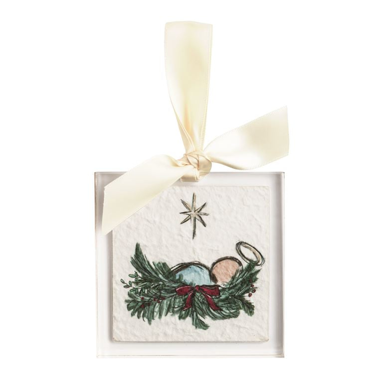 Manger Acrylic Ornament