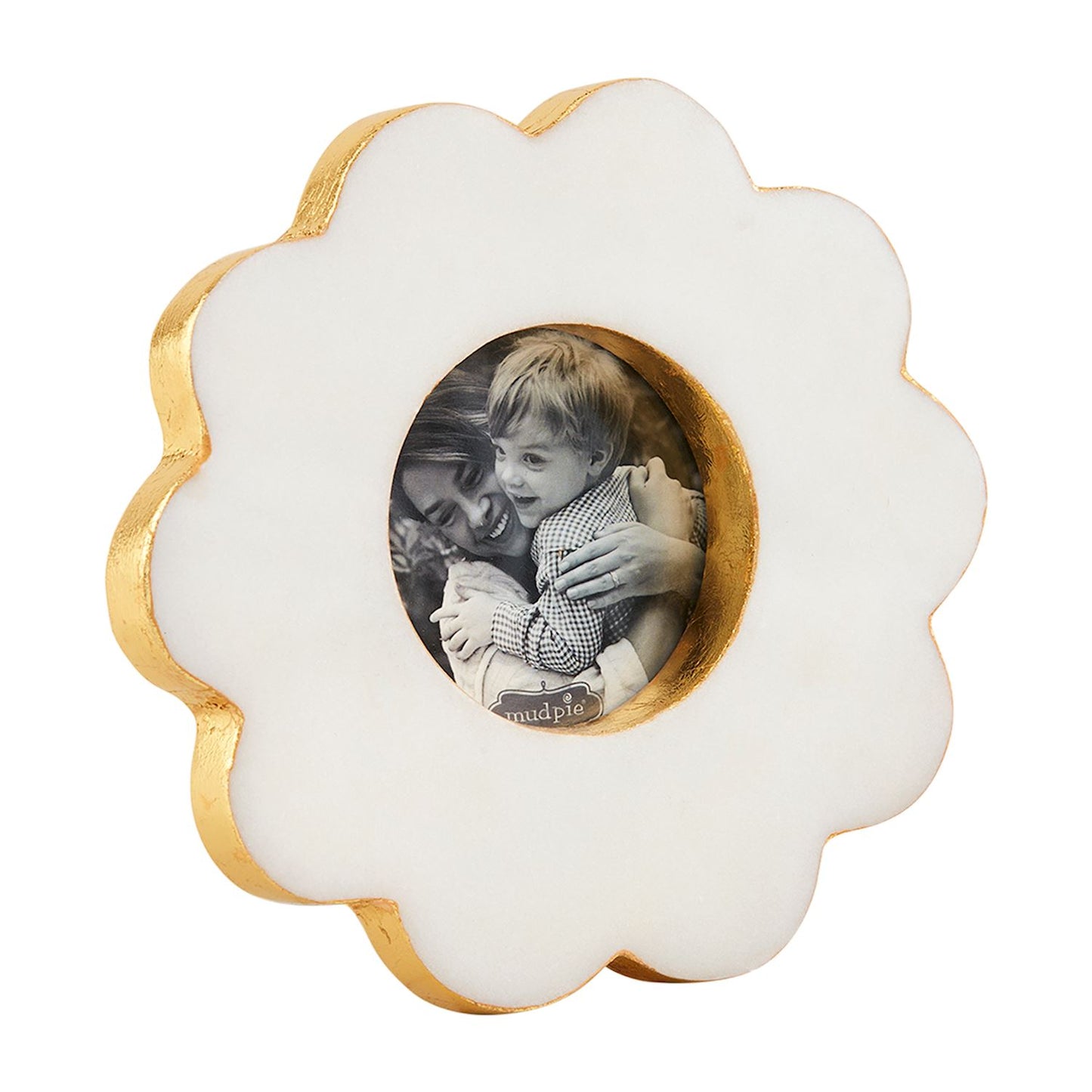 Circle - Scalloped Marble Frame