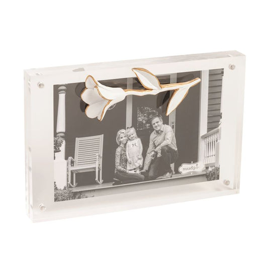 Stemmed Floral Acrylic Frame