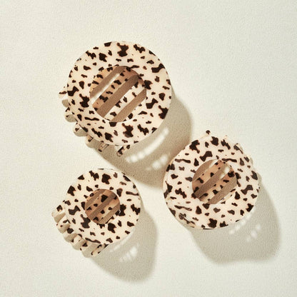 Blonde Tortoise | Large | Flat Circle Hair Clip