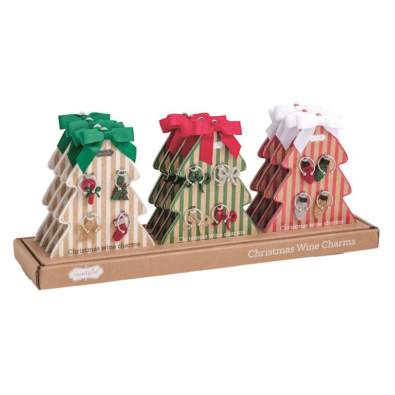 Holiday Wine Charm Set