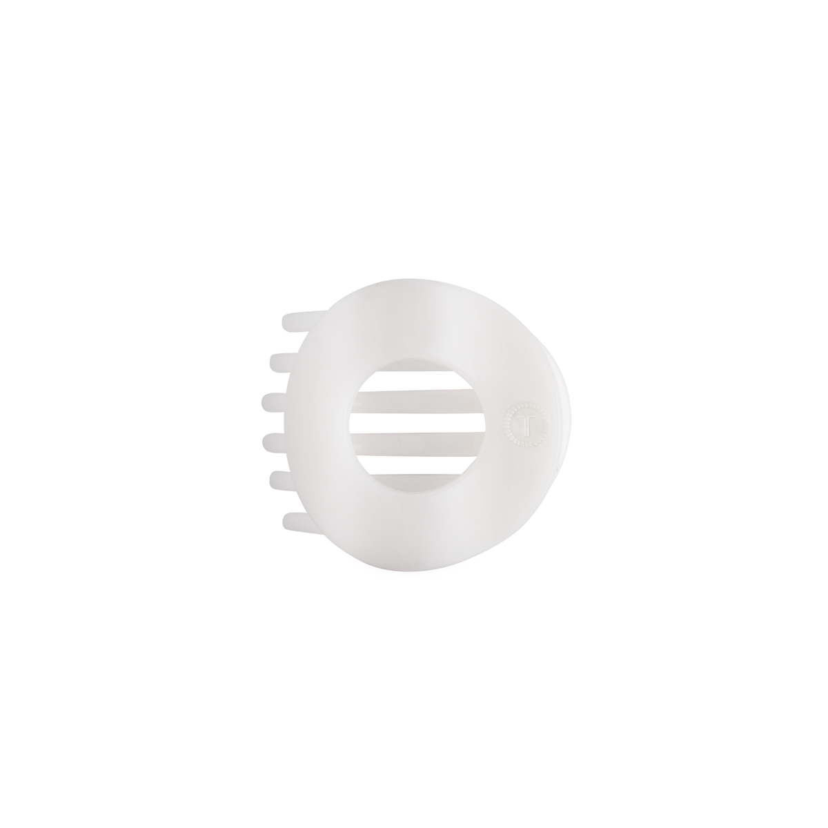 Coconut White | Small | Flat Open Circle Hair Clip