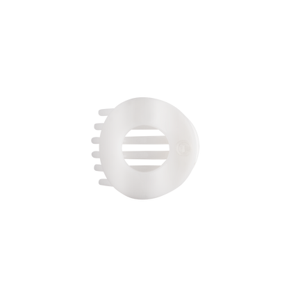 Coconut White | Small | Flat Open Circle Hair Clip