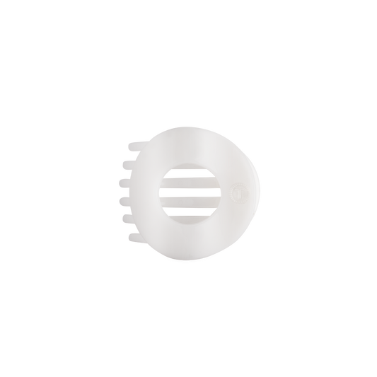 Coconut White | Small | Flat Open Circle Hair Clip