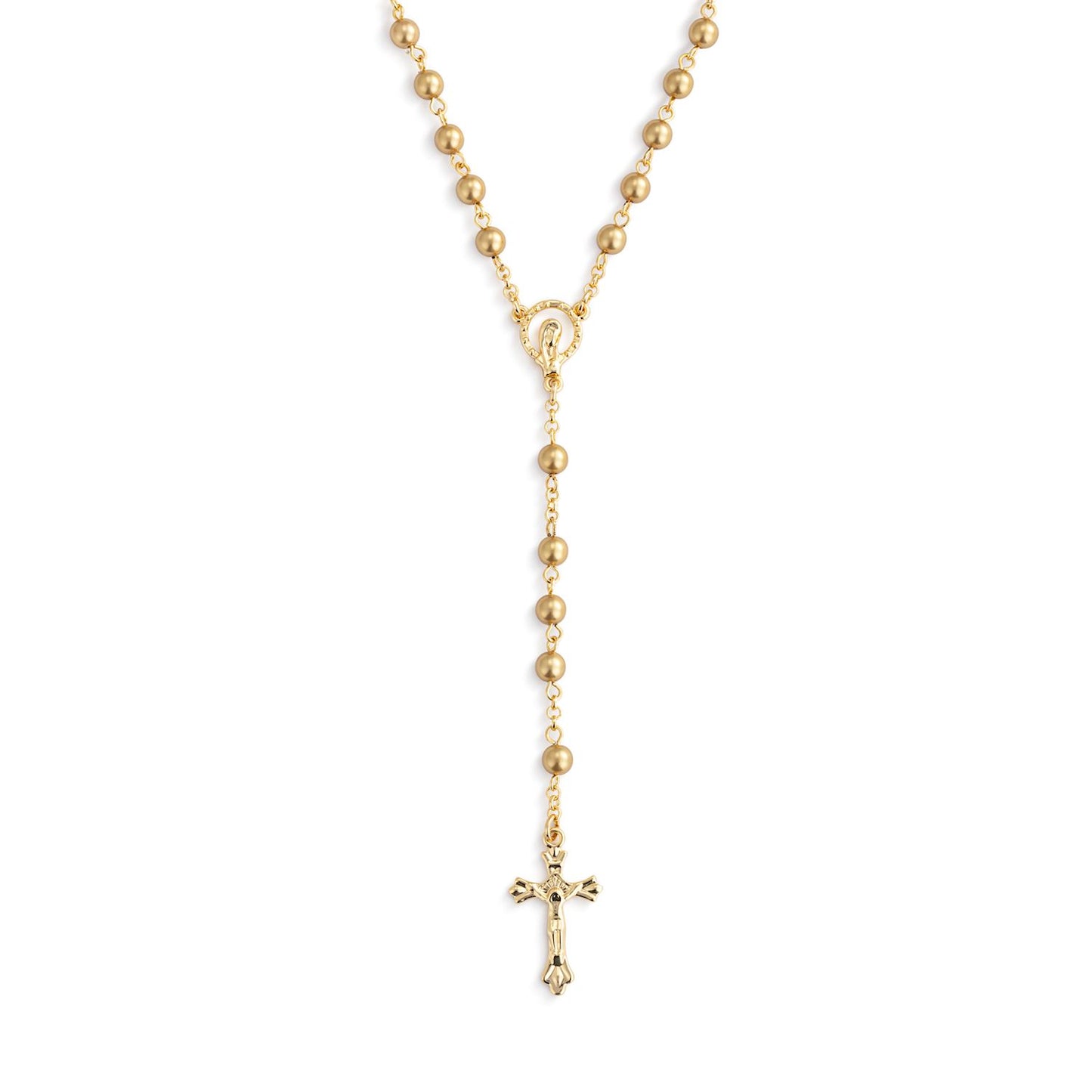 Gold Rosary + Pouch