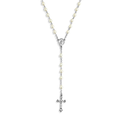 Pearl Rosary + Pouch