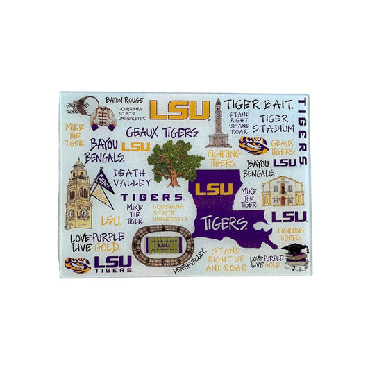 LSU Tempered Glass Board
