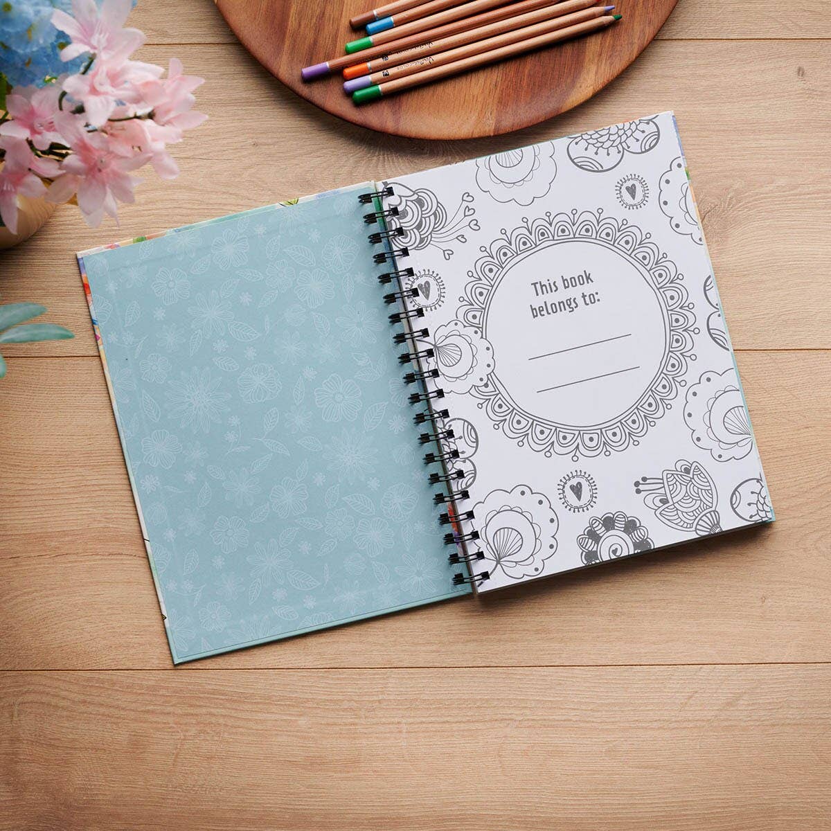 Coloring Book: Spiral Prayers & Praises for Girls