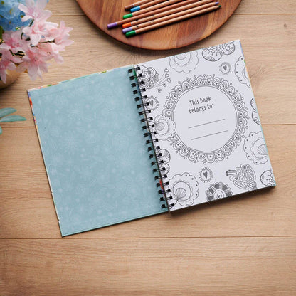 Coloring Book: Spiral Prayers & Praises for Girls