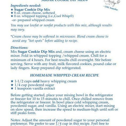 Sugar Cookie Dip Mix