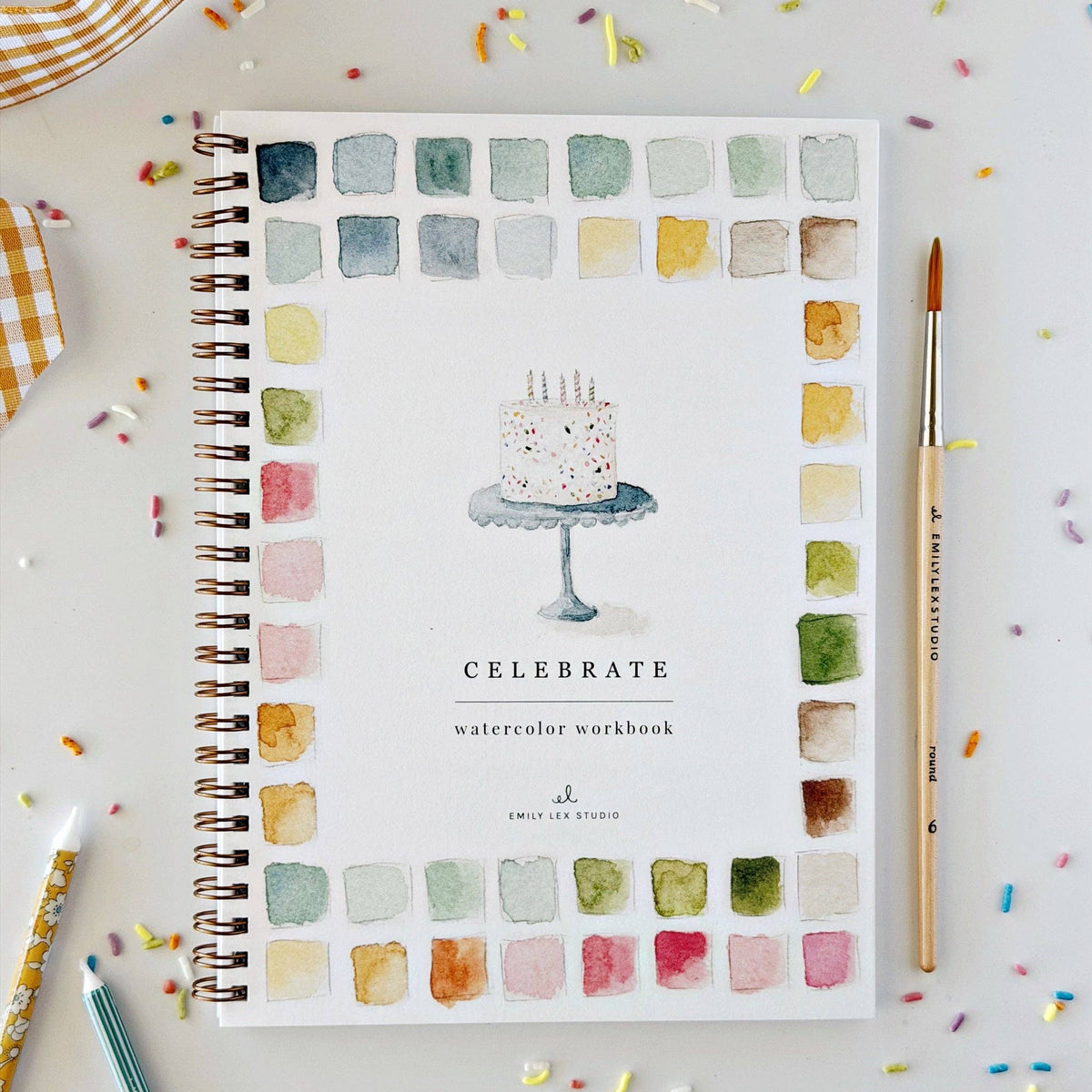 Celebrate - Watercolor Book w/ Paints