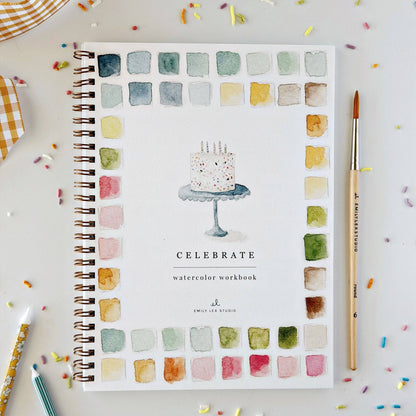 Celebrate - Watercolor Book w/ Paints