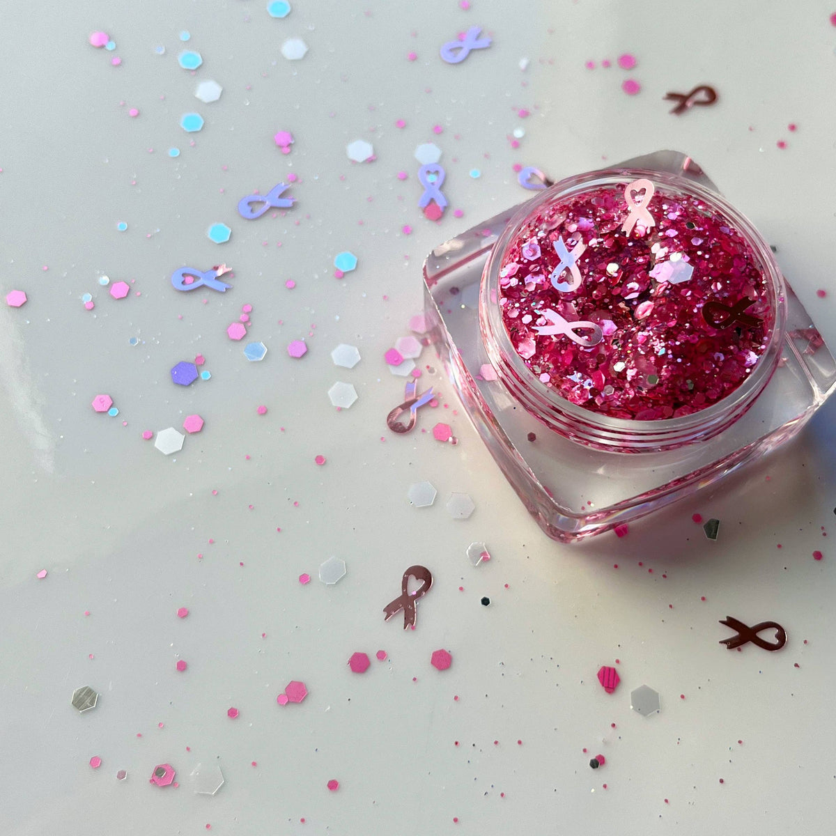 Breast Cancer Awareness Survivor Face and Body Glitter