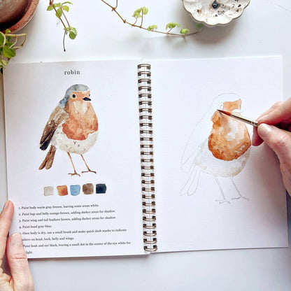Birds - Watercolor Book w/ Paints