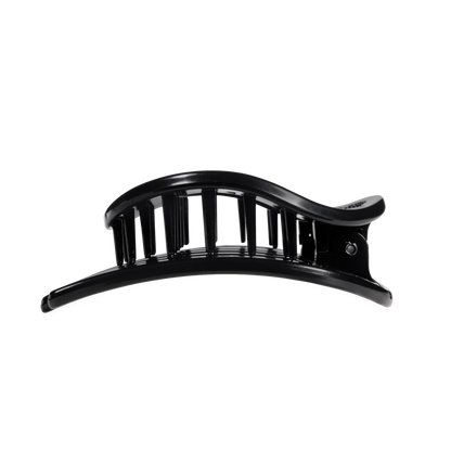 Jet Black | Large | Flat Circle Hair Clip