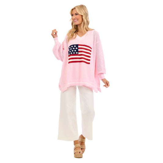 Blush Americana Sweater
