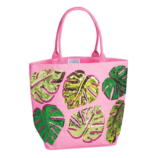 Cabana Leaves - Sparkle Tote