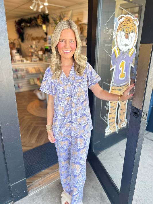 Chinoiserie Tiger PJ Set: